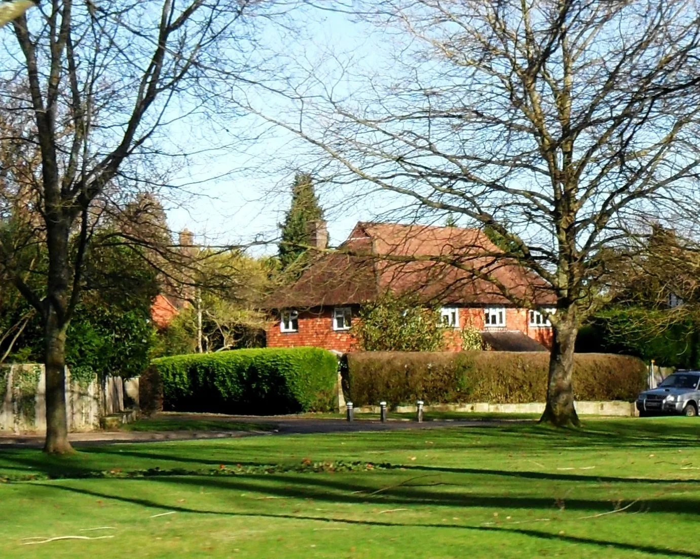 Muster Green in Haywards Heath, where the town's Remembrance Sunday service is held at the war memorial